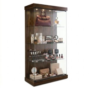Tủ kính trưng bày sản phẩm mỹ phẩm túi xách cup huy chương TK004