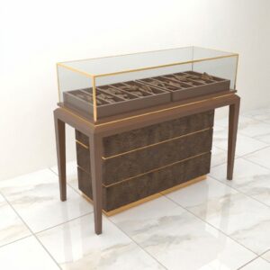 Tủ kính trưng bày trầm hương trang sức TS099